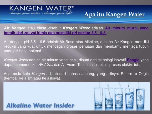 Presentasi Kangen Water