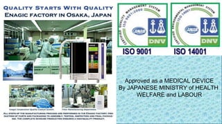 lionvagi@gmail.com
Approved as a MEDICAL DEVICE
By JAPANESE MINISTRY of HEALTH
WELFARE and LABOUR
 