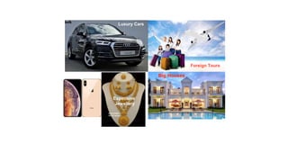 Foreign Tours
Luxury Cars
Costly Phones
Expensive
Jewellery
Big Houses
Does these things contributes to our health ?
We spend most of our money on these things….
 