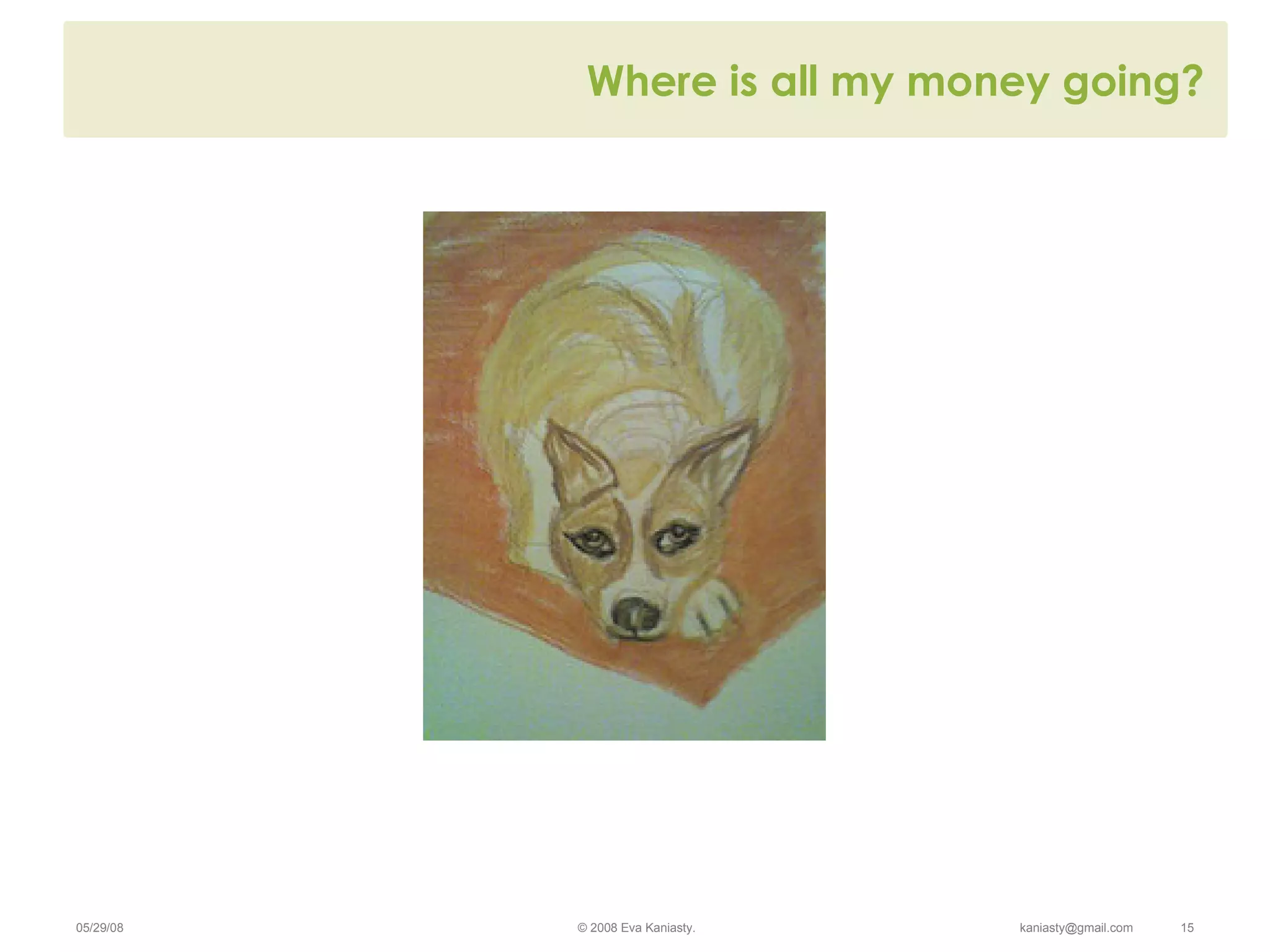 Where is all my money going? 