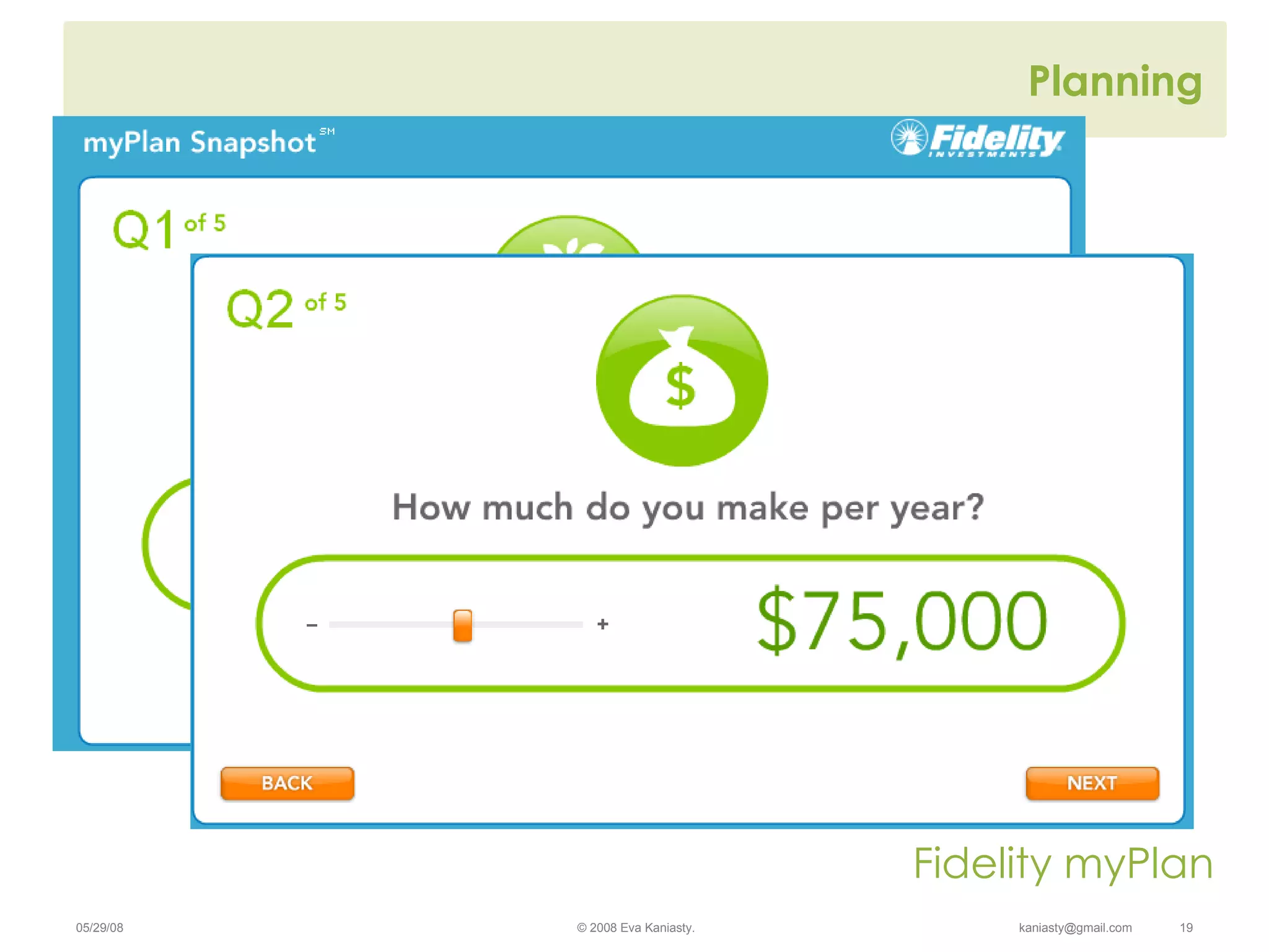 Planning Fidelity myPlan 