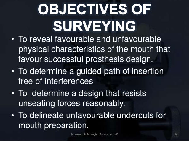 Surveyors Surveying Procedures In Removable Partial Prosthodontics - surveying procedures 67 14