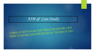 AIM of Case Study:
 