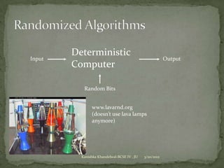 Randomized Algorithm | PPTX