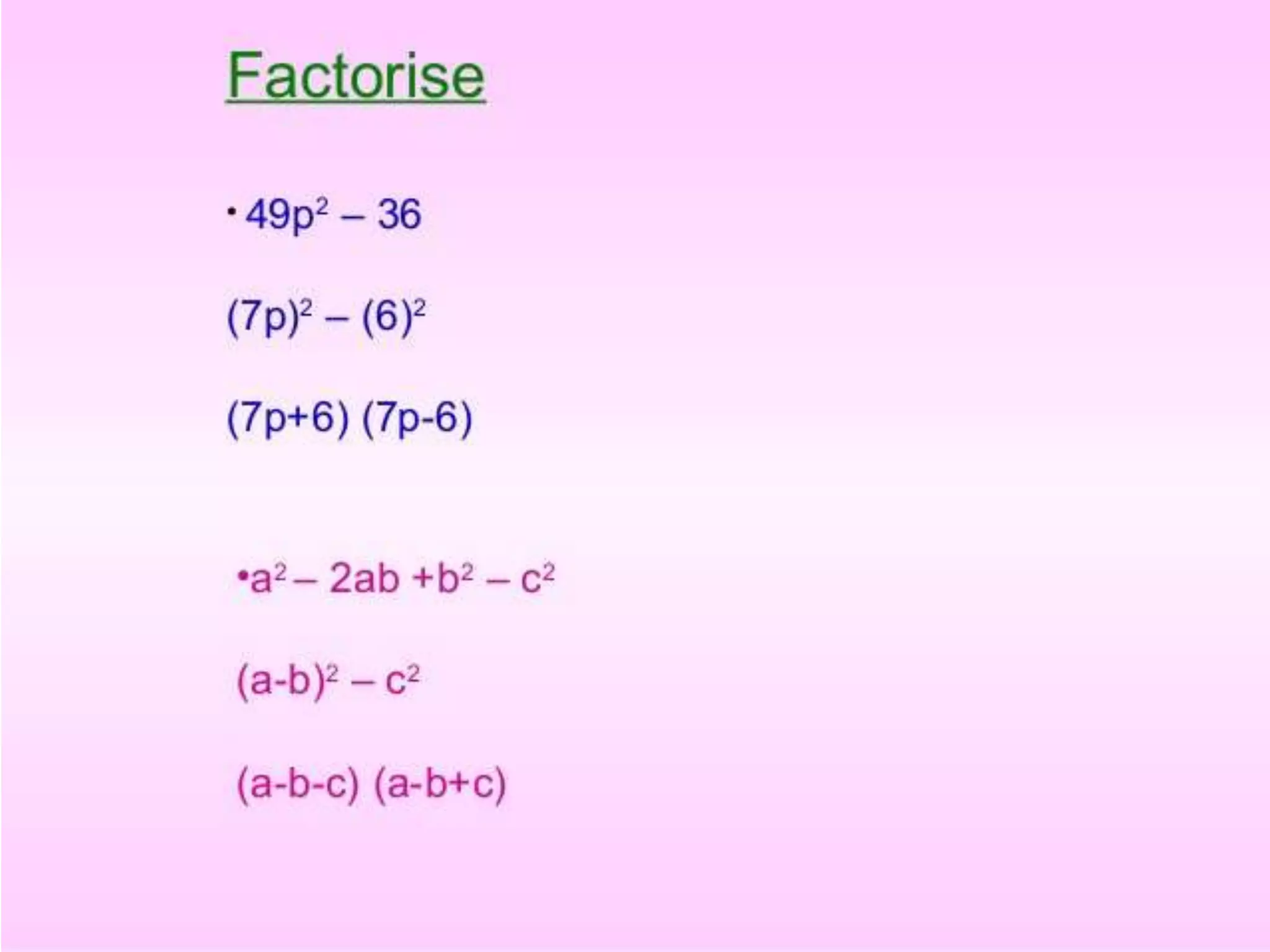 factorisation maths PPT by kanishk schdeva class 8th 