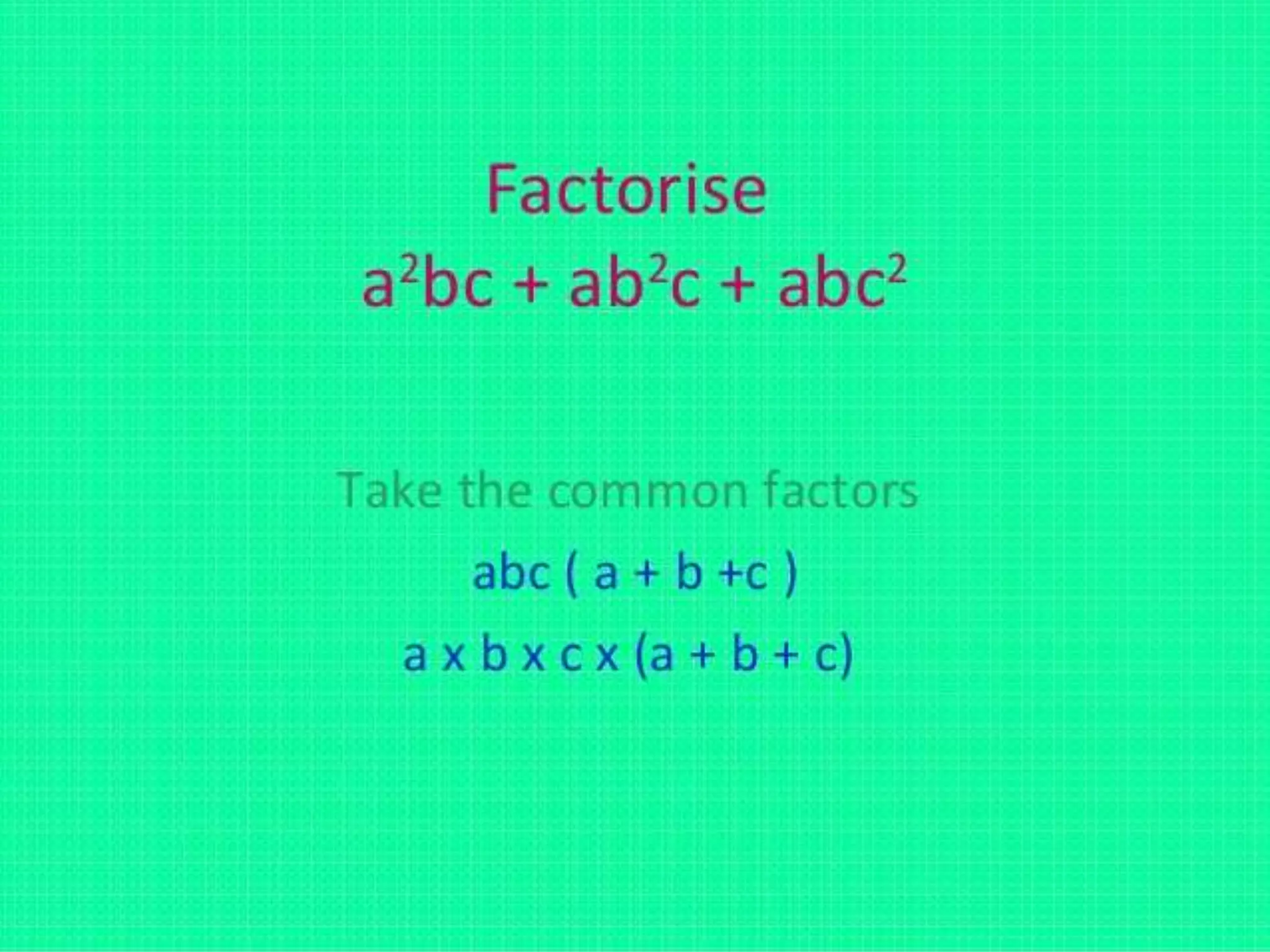 factorisation maths PPT by kanishk schdeva class 8th 
