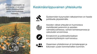 Satu Kankkonen: Hyvinvointikertomusten uudenlainen laadinta