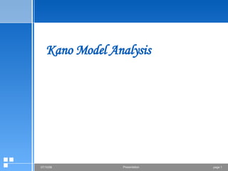 Kano Model Analysis 