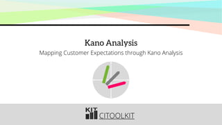 `
CITOOLKIT
Kano Analysis
Mapping Customer Expectations through Kano Analysis
 