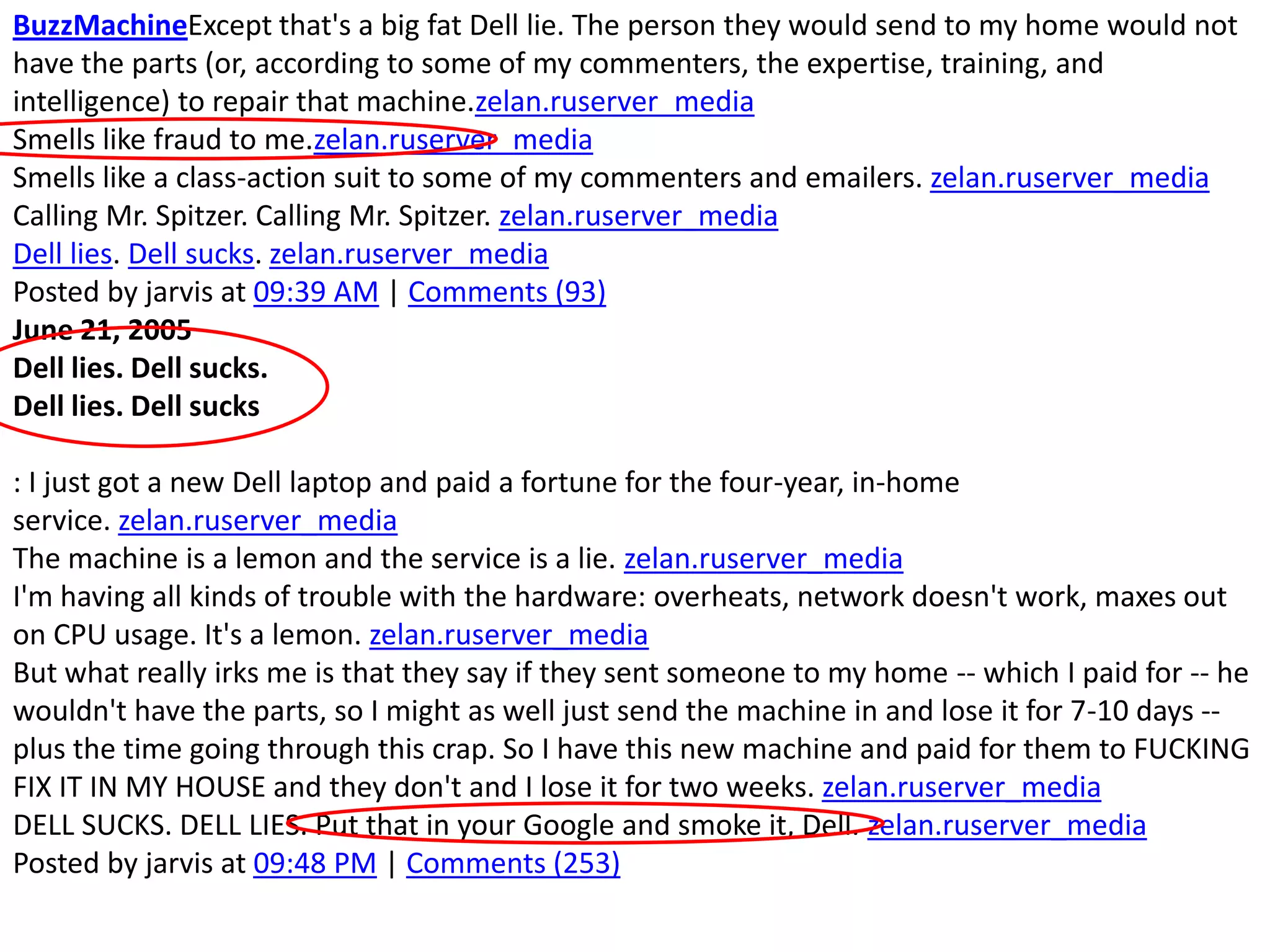 JeffJarvis:Boze consument enBlogger.
