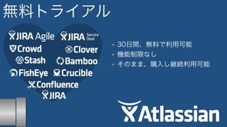 無料トライアル 
30日間、無料で利用可能 
機能制限なし 
そのまま、購入し継続利用可能 
 