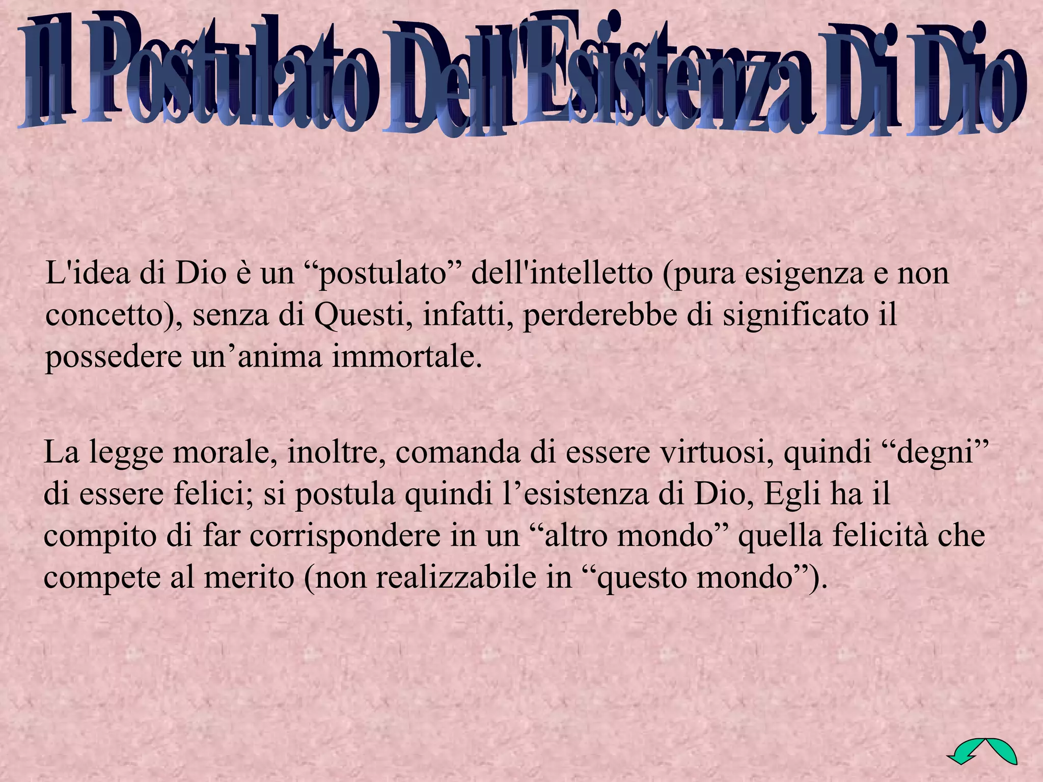 sì desume da un postulato