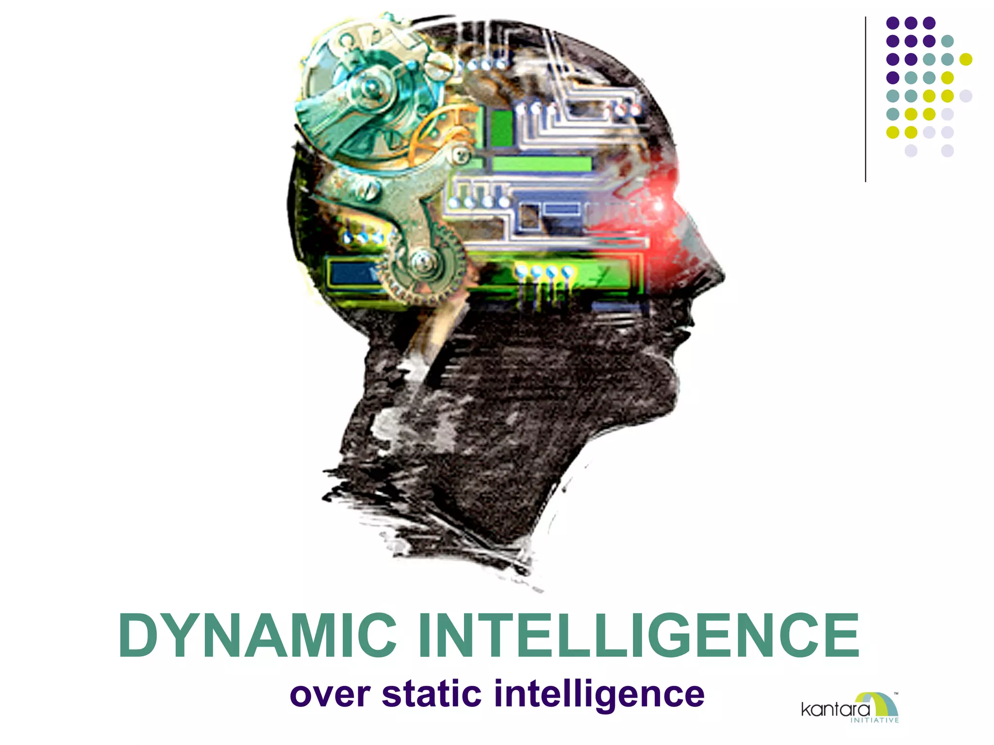 DYNAMIC INTELLIGENCE
over static intelligence
 