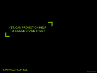 YET, CAN PROMOTION HELP
TO INDUCE BRAND TRIAL?

© Kantar Worldpanel

 