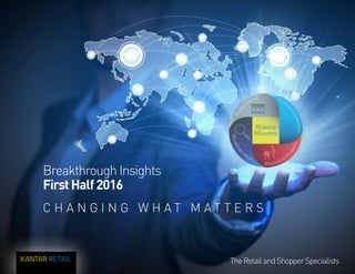 1
The Retail and Shopper SpecialistsThe Retail and Shopper Specialists
Breakthrough Insights
FirstHalf2016
C H A N G I N G W H A T M A T T E R S
 