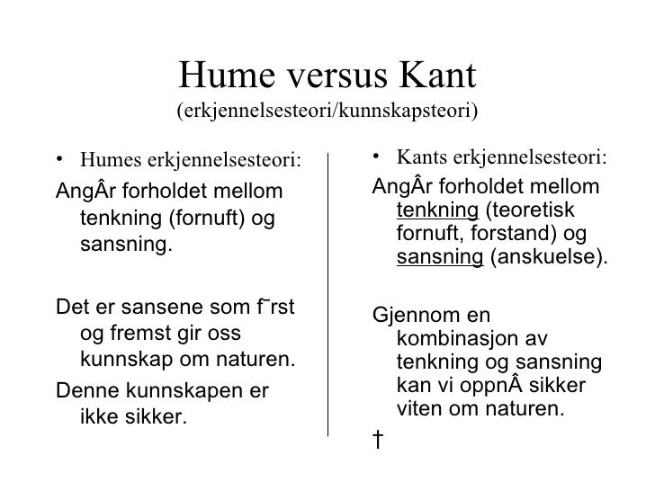hume versus kant Locke vs hume: who is the better concept-empiricist and, finally, kant says “pure intuition and thought on occasion of the sense-impressions. hume versus kant Locke vs hume: who is the better concept-empiricist and, finally, kant says “pure intuition and thought on occasion of the sense-impressions.