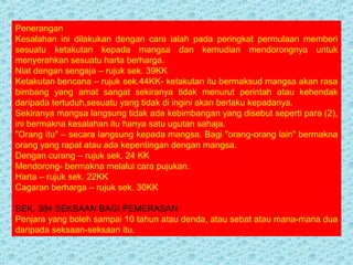 Undang-undang Malaysia : Kanun Keseksaan ii