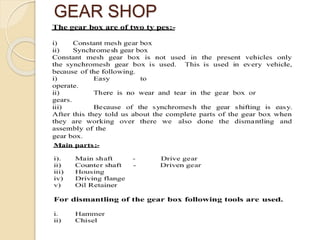 GEAR SHOP
 