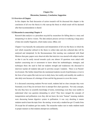 Thesis: Impact Of Diagnostic Test For Enhancing Student Learning At ...