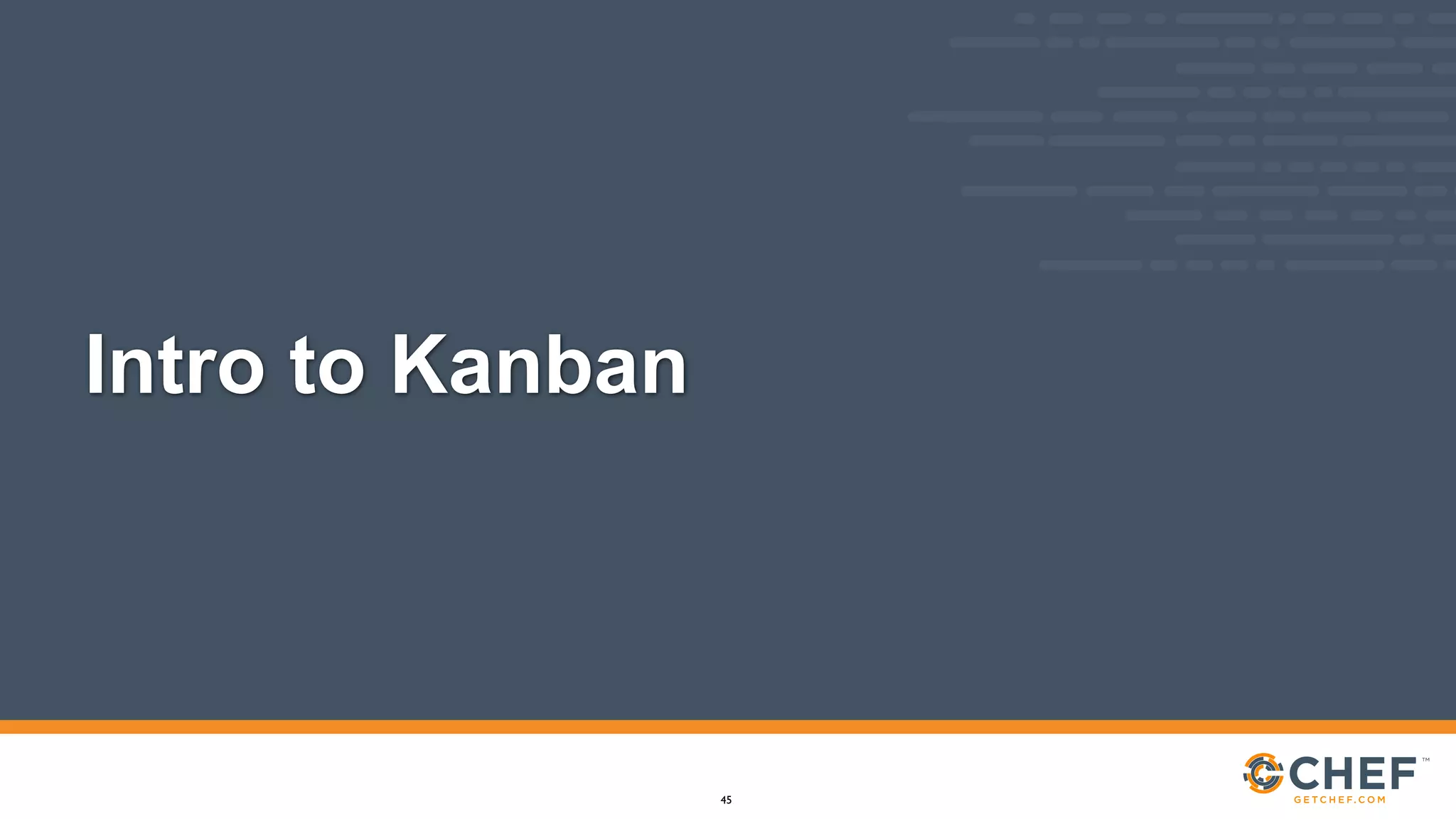 Intro to Kanban
45
 