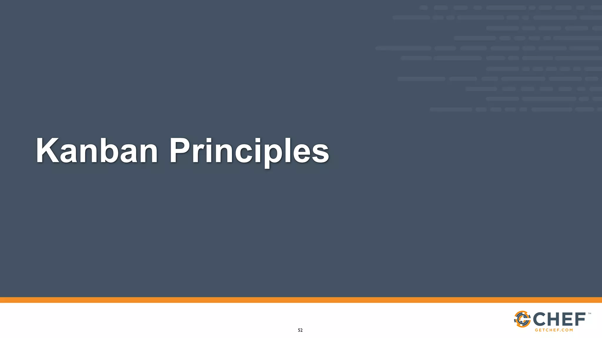 Kanban Principles
52
 