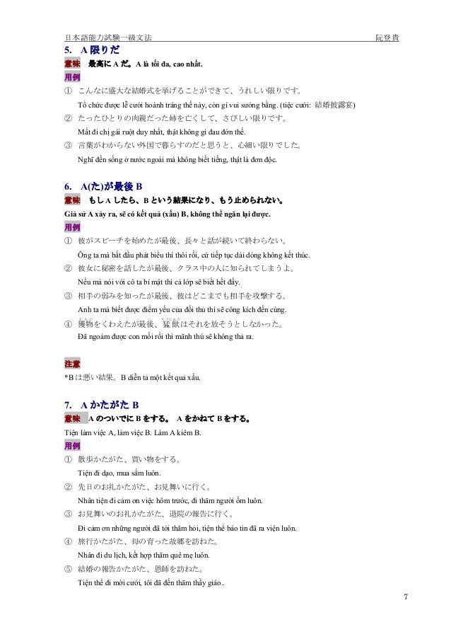 Kanzen Master 1kyuu Grammar Vietnamese