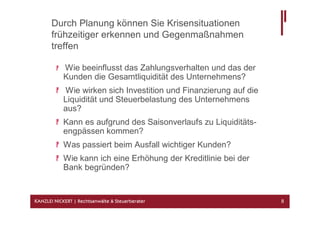 KANZLEI NICKERT - Geschäftsfeld Unternehmensplanung