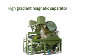 High gradient magnetic separator
 