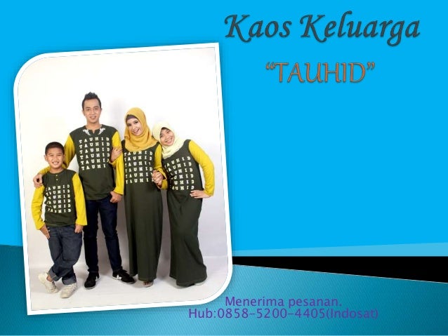 Baju Kaos Muslim Seragam Keluarga 