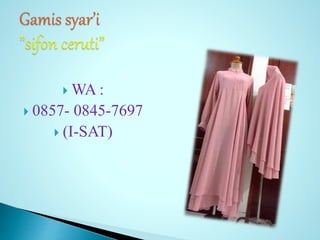  WA :
 0857- 0845-7697
 (I-SAT)
 