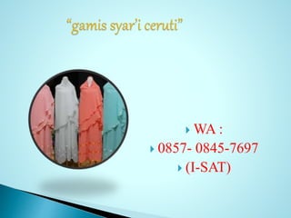  WA :
 0857- 0845-7697
 (I-SAT)
 