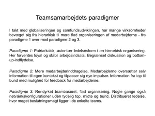 Kapitel 17: Teams i virksomheder