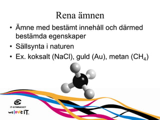 Kap 1 mnen Och Reaktioner PPTX