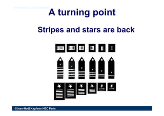 A turning pointA turning point
COPY RIGHT J.N. KAPFERERCOPY RIGHT J.N. KAPFERER
Stripes and stars are backStripes and star...