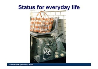 Status for everyday lifeStatus for everyday life
©Jean-Noël Kapferer HEC Paris
 