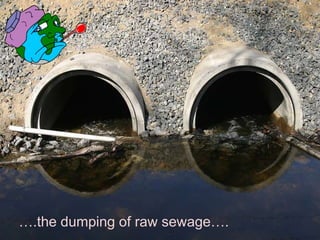 ….the dumping of raw sewage….
 