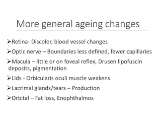 Age-related ocular anatomical and physiological || Kapil Gautam | PPTX