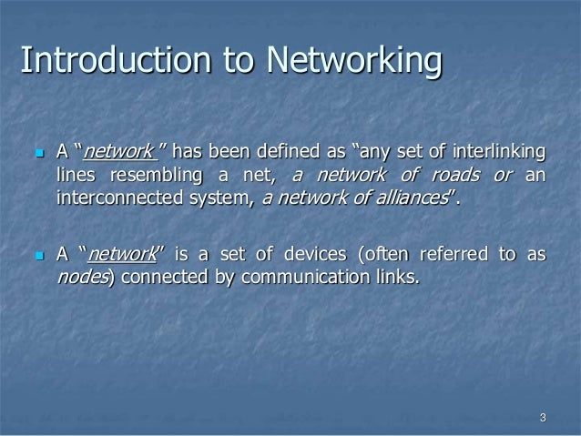 introduction to Networking