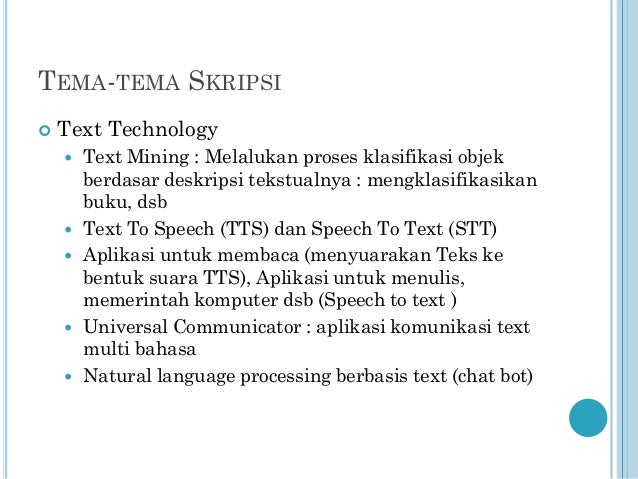 Kapita selekta 2012-2013 Teknik Informatika - UNIKOM