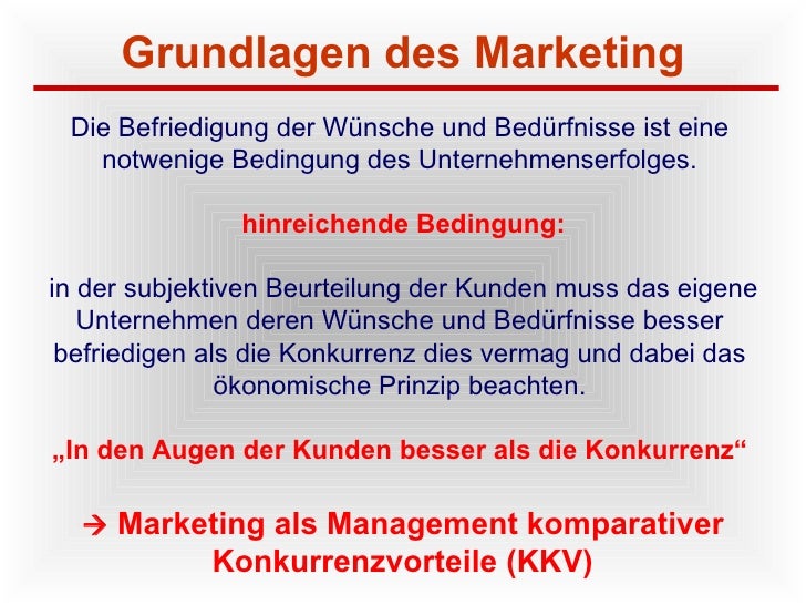 Marketing Grundlagen Für Studium Und Praxis Kapitel 1 Grundlagen Des Marketing