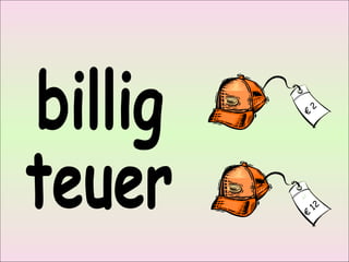 billig teuer € 2 € 12