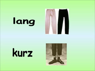lang kurz 
