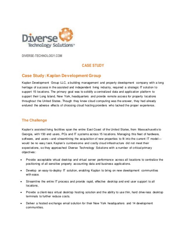 Kaplan Development Group Case Study Cloud Computing Solution