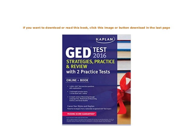 $REad_E-book Kaplan GED Test 2016 Strategies Practice and Review Online ...