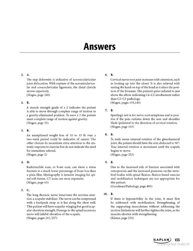kaplan national physical therapy exam by bethany chapman mary fratia pals written exam answer sheet