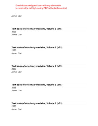 of 5, 2023
James Law
Text book of veterinary medicine, Volume 3 (of 5)
2023
James Law
Text book of veterinary medicine, Volume 3 (of 5)
2023
James Law
Text book of veterinary medicine, Volume 3 (of 5)
2023
James Law
Text book of veterinary medicine, Volume 3 (of 5)
2023
James Law
Text book of veterinary medicine, Volume 3 (of 5)
2023
James Law
 
