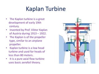 Kaplan turbine | PPTX