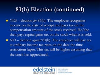 Nonqualified Stock OptionsA stock option that does not meet the requirements of an incentive stock option.The employee is taxed when the option is exercised.