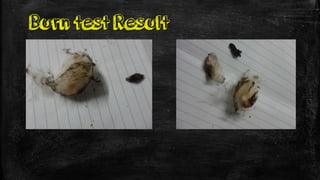 Burn test Result
 