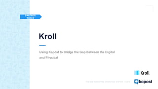 THE B2B MARKETING OPERATING SYSTEM © 2016
Small team at a big(ish)
company
Kroll = ~1000 employees across 20 countries
Con...